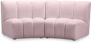 Infinity - 2 Piece Velvet Modular Sectional