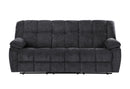 U6000 - 3 Piece Living Room Set (Reclining Sofa / Console Reclining Loveseat / Recliner) - Black