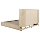 Kailani - California King Wingback Bed - Beige Oak