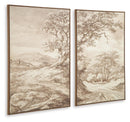 Stormish - Wall Art Set (Set of 2) - Beige / Brown