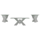 Taffeta - Mirrored Coffee Table Set