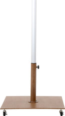 Fiji - Aluminum Patio Umbrella With Square Teak And White Base