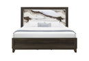 Harmony - 5 Piece Full Bedroom Set (Bed, Dresser & Mirror, Nightstand, Chest) - Dark Brown