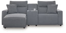 ModMax II - Salt And Pepper - Reclining Sectional