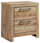 Hyanna - Two Drawer Night Stand - Tan Brown