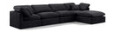 Indulge - Velvet 5 Piece Modular Sectional With Chaise