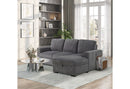 U2660 - L Shape Sectional Without Pull Out Sofa Bed - Gray