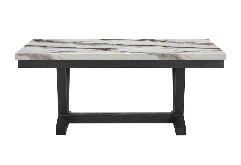 D1319 - Dining Table - Black / White