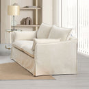 Shane - Loveseat With 2 Pillows - Beige Linen