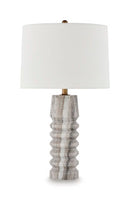 Desmont - Marble Table Lamp - White / Beige / Gray