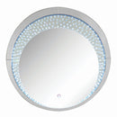 Nysa - 39" Accent Mirror With LED - Mirrored & Faux Crystals