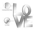 Love - Mirror - Pearl Silver