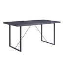 Nakula - Dining Table - Gray Oak & Black
