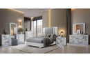 Ylime - 6 Piece Queen Fully Slatted Bedroom Set With Vanity Set - White