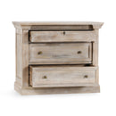 Adelaide - 3 Drawer Nightstand - Natural Cream Wash