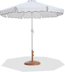 Amalfi - Patio Umbrella - Light Brown Base / White Pole