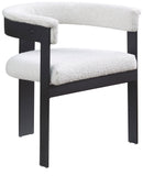 Romeo - Boucle Dining Chair With Black Base (Set of 2)