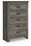 Frandern - Five Drawer Chest - Gray