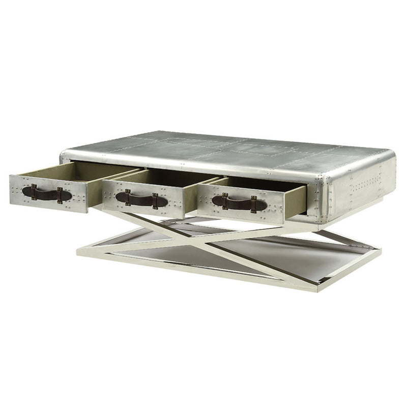 Brancaster - 51" Coffee Table - Aluminum