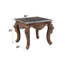 Forsythia - End Table - Marble Top & Walnut
