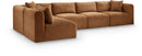 Shaggy - Fabric 5 Piece Modular Sectional