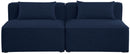 Cube - Linen Modular 2 Seat Armless Sofa
