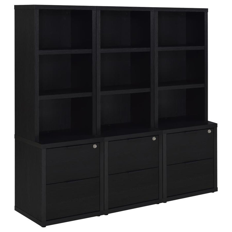 Westpark - 3 Piece Wall Unit Bookcase Set With USB
