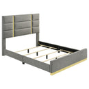 Ines - Fabric Upholstered Panel Bed