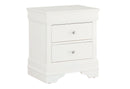 Pompei - Croc Nightstand - Metallic White