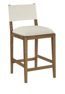 Avon - Linen Textured Performance Fabric Counter Stool