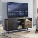 Nantan - 28" TV Stand - Rustic Oak & Black