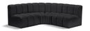 Arc - Faux Leather 4 Piece Corner Modular Sofa
