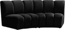 Infinity - 2 Piece Velvet Modular Sectional