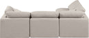 Indulge - Linen 4 Piece Modular Sectional