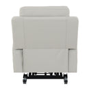 Marsha - Power Recliner With Lift & Massage - Light Gray Leather