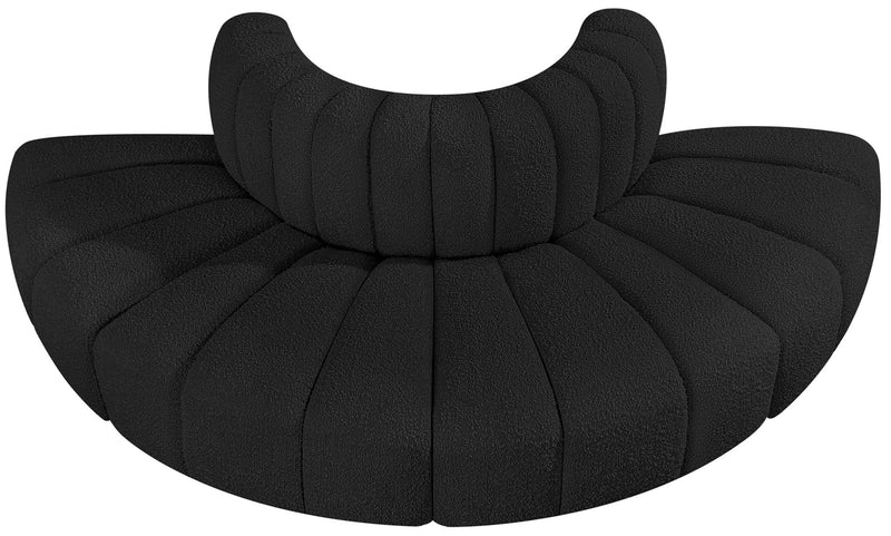 Arc - Boucle Fabric 4 Piece Modular Sofa