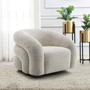 Irma - Chair With Swivel - Gray Boucle
