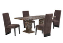 D12DT - 9 Piece Dining Room Set (Dining Table With 8 Dining Chairs) - Dark Brown