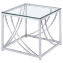 Lille - Glass Top Entryway Sofa Console Table Accents