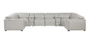 1224 - 8-Piece U-Shaped Sectional Sofa In With 2 Power Recliners & Power Headrests