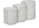 Dimple - 3 Piece Modular End Table - Terazzo Finish