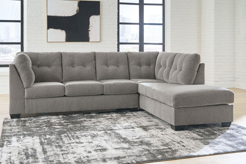 Lanelly - 2-Piece Sectional With Raf Corner Chaise - Alloy