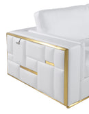 1130 - Top Grain Italian Leather Living Room Set