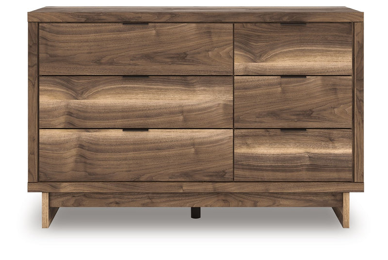 Chirason - Brown - Six Drawers Dresser