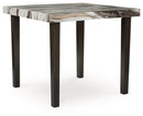Jeshina - Square Dining Room Counter Table - Dark Brown / Beige