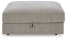 Aslan Court - Ottoman With Storage - Pebble