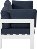 Nizuc - Outdoor Patio 2 Seat Modular Sofa With White Frame