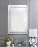 Nysa - 47" Accent Mirror - Mirrored & Faux Crystals