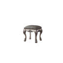 Dresden - Vanity Stool - Vintage Bone White & Synthetic Leather