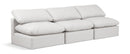Indulge - Faux Leather 3 Seat Modular Armless Sofa